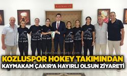 Kozluspor Hokey takımından Kaymakam Çakır’a hayırlı olsun ziyareti..