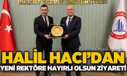 Halil Hacı’dan yeni Rektöre hayırlı olsun ziyareti!