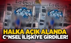 Halka açık alanda c*nsel ilişkiye girdiler!