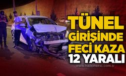 Tünel girişinde feci kaza: 12 yaralı
