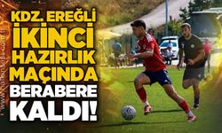 Ereğli ikinci hazırlık maçında berabere kaldı...