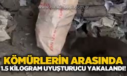 Kömür yüklü tırdan 1.5 kilo esrar çıktı!