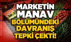 Marketin manav bölümündeki davranış tepki çekti