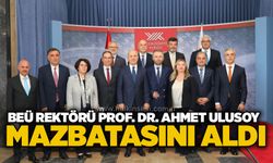 BEÜ Rektörü Prof. Dr. Ahmet Ulusoy mazbatasını aldı