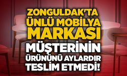 Zonguldak'ta ünlü mobilya markası müşterinin ürününü aylardır teslim etmedi!