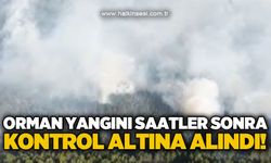 Orman yangınına havadan ve karadan müdahale: Saatler sonra kontrol altına alındı