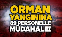 Orman yangınına 89 personelle müdahale!