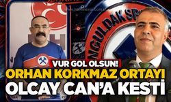 Orhan Korkmaz ortayı Olcay Can’a kesti:Vur gol olsun!