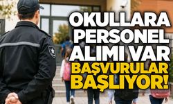 Okullara personel alımı var: Başvurular başlıyor!
