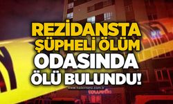 Rezidansta şüpheli ölüm: odasında ölü bulundu!
