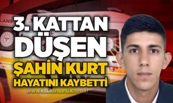 3. Kattan Düşen Şahin Kurt hayatını kaybetti