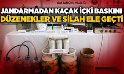 Jandarmadan kaçak içki baskını: Düzenekler ve silah ele geçti