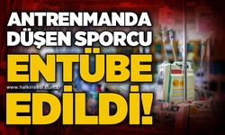 Antrenmanda boynunun üstüne düşen milli sporcu entübe edildi