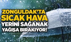 Zonguldak'ta sıcak hava yerini sağanak yağışa bırakıyor!