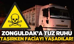 Zonguldak'a tuz ruhu taşırken faciayı yaşadılar!