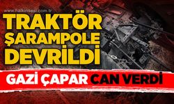 Traktör şarampole devrildi: 1 kişi hayatını kaybetti