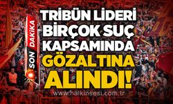 Tribün lideri birçok suç iddiasıyla gözaltına alındı!