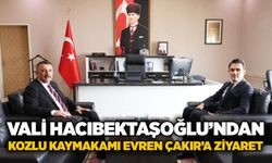 Vali Hacıbektaşoğlu’ndan Kozlu Kaymakamı Evren Çakır’a ziyaret