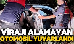Otomobil virajı alamayarak yoldan çıktı: 1 yaralı