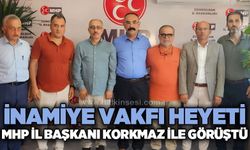 İnamiye Vakfı Heyeti MHP İl Başkanı Korkmaz ile görüştü