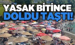 Yasak bitince doldu taştı