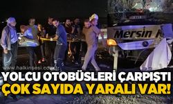 Yolcu otobüsleri kaza yaptı: Çok sayıda yaralı var