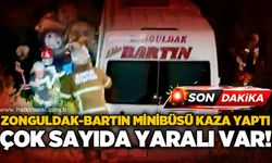 Zonguldak - Bartın yolcu minibüsü kaza yaptı: Çok sayıda yaralı var!