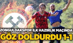 Zonguldakspor ilk hazırlık maçında göz doldurdu 1-1