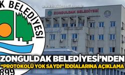 Zonguldak Belediyesi’nden “protokolü yok saydı” iddialarına açıklama