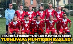 Kdz. Ereğli Turgut Tanyıldız Masterler takımı turnuvaya muhteşem başladı...5-0