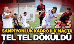 Şampiyonluk kadro ilk maçta tel tel döküldü...2-3