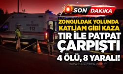 Zonguldak yolunda katliam gibi kaza: Tır ile patpat çarpıştı, 4 ölü, 8 yaralı!