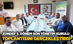 ZONDEF 5. Dönem son yönetim kurulu toplantısını gerçekleştirdi