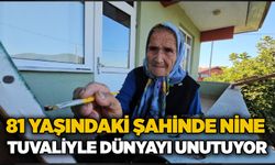 81 yaşındaki Şahinde nine tuvaliyle dünyayı unutuyor