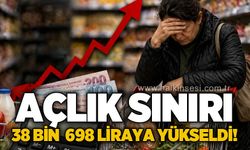 Açlık sınırı 38 bin 698 liraya yükseldi