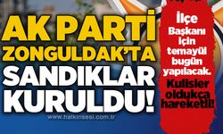 AK Parti Zonguldak'ta sandıklar kuruldu: İlçe Başkanı için sandığa gidilecek
