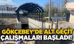 Gökçebey'de alt geçit çalışmaları başladı!