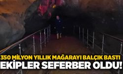 350 milyon yıllık mağarayı balçık bastı: Ekipler seferber oldu!