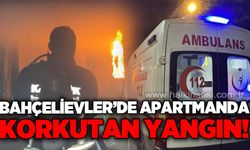 Bahçelievler'de apartmanda korkutan yangın!