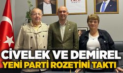 Civelek ve Demirel Yeni Parti rozetini taktı