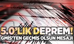 GMİS'ten Saimbeyli'deki deprem sonrası geçmiş olsun mesajı