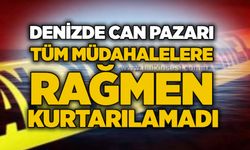 Denizde can pazarı: Tüm müdahalelere rağmen kurtarılamadı