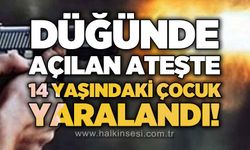 Düğünde yorgun mermi dehşeti: 14 yaşındaki çocuk yaralandı