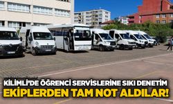 Kilimli’de öğrenci servislerine sıkı denetim: Ekiplerden tam not aldılar!
