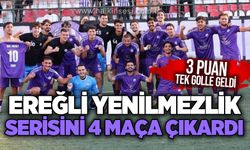Ereğli yenilmezlik serisini 4 maça çıkardı… 3 puan tek golle geldi!...