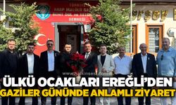 Ülkü Ocakları Ereğli'den Gaziler Günü’nde anlamlı ziyaret