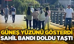 Güneş yüzünü gösterdi, sahil bandı doldu taştı
