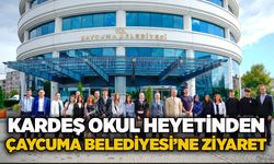 Kardeş Okul Heyetinden Çaycuma Belediyesi’ne ziyaret