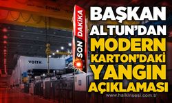 Modern Karton yangını sonrası geçmiş olsun mesajı
