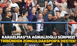Karaelmas’ta Ağıralioğlu sürprizi: Tribünden Zonguldakspor’a destek!